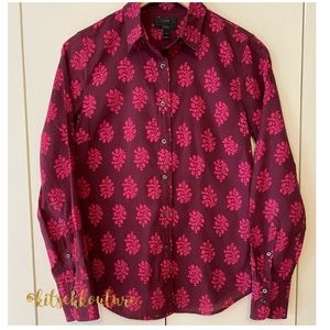 J. Crew Block. Print Button Down